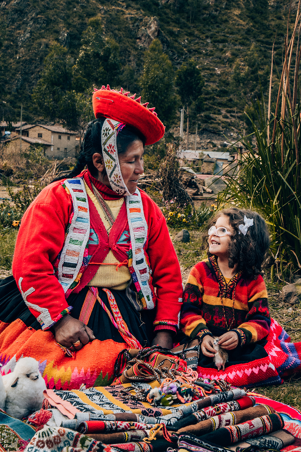 visiting artisans of Sacred Valley